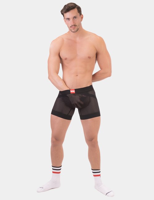 barcode Berlin Mesh Short Rupo schwarz XL