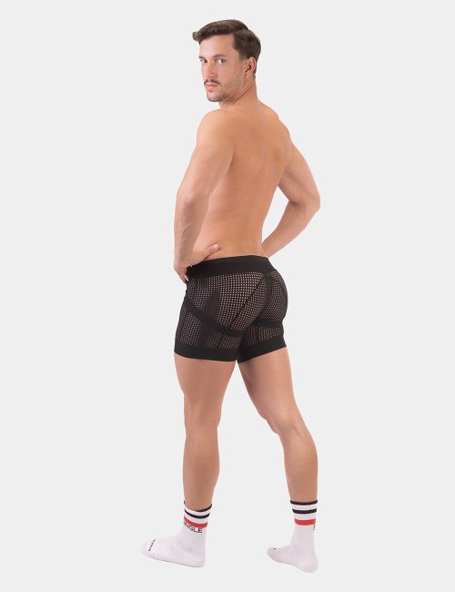 barcode Berlin Mesh Short Rupo schwarz XL