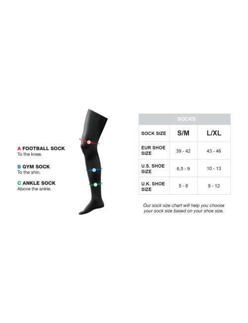 barcode Berlin Half Socks Vers schwarz L/XL (43-45)